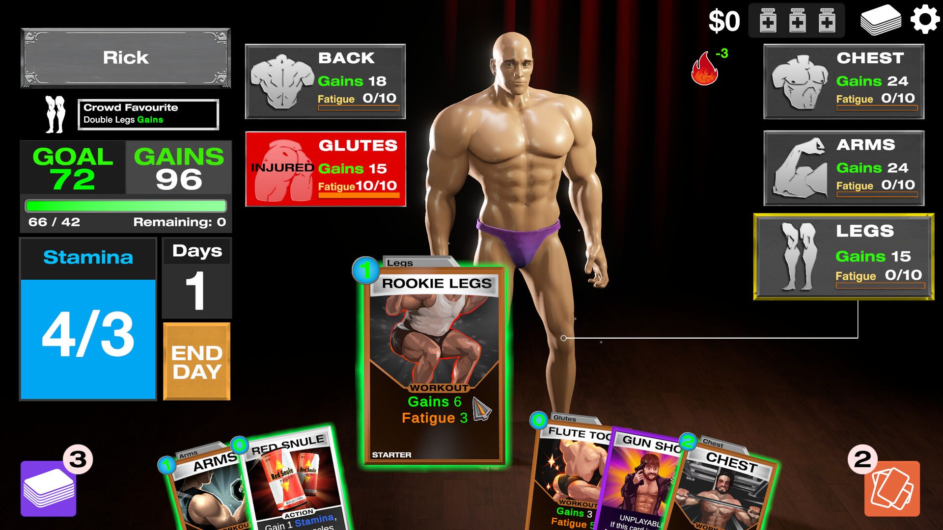 GET YOKED: Extreme Bodybuilding スクリーンショット 1