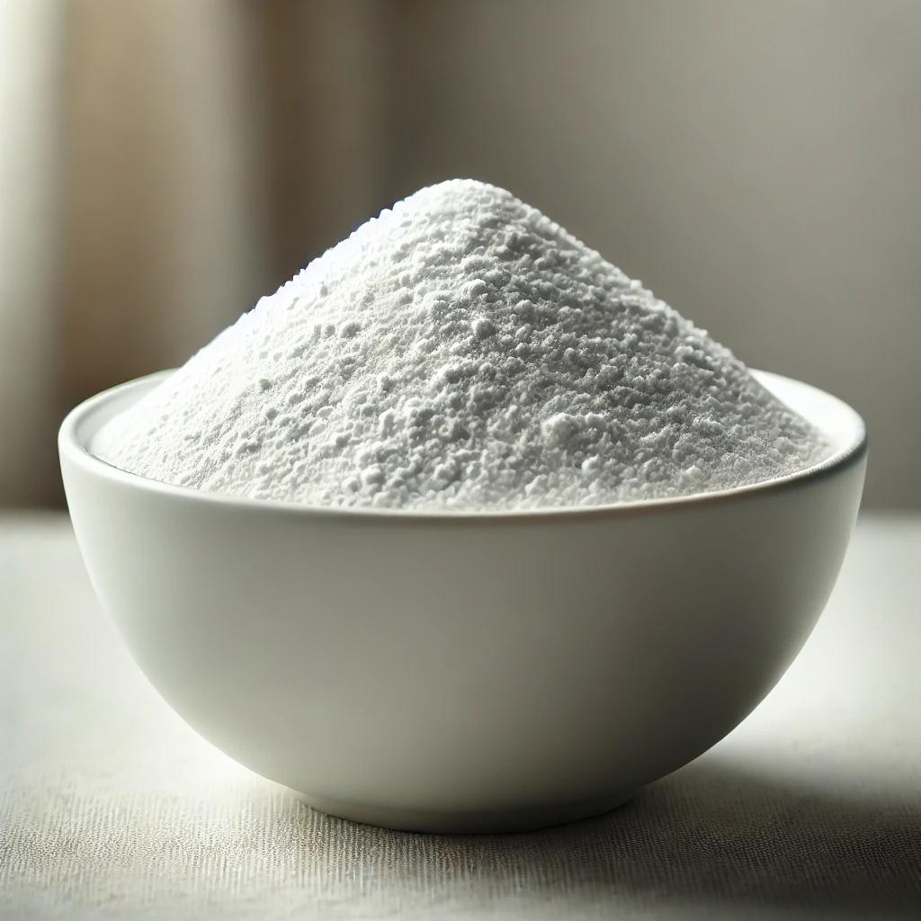 A close-up of a white bowl filled with alumina, emphasizing the material's purity and fine granularity A close-up of a white bowl filled with alumina, emphasizing the material's purity and fine granularity