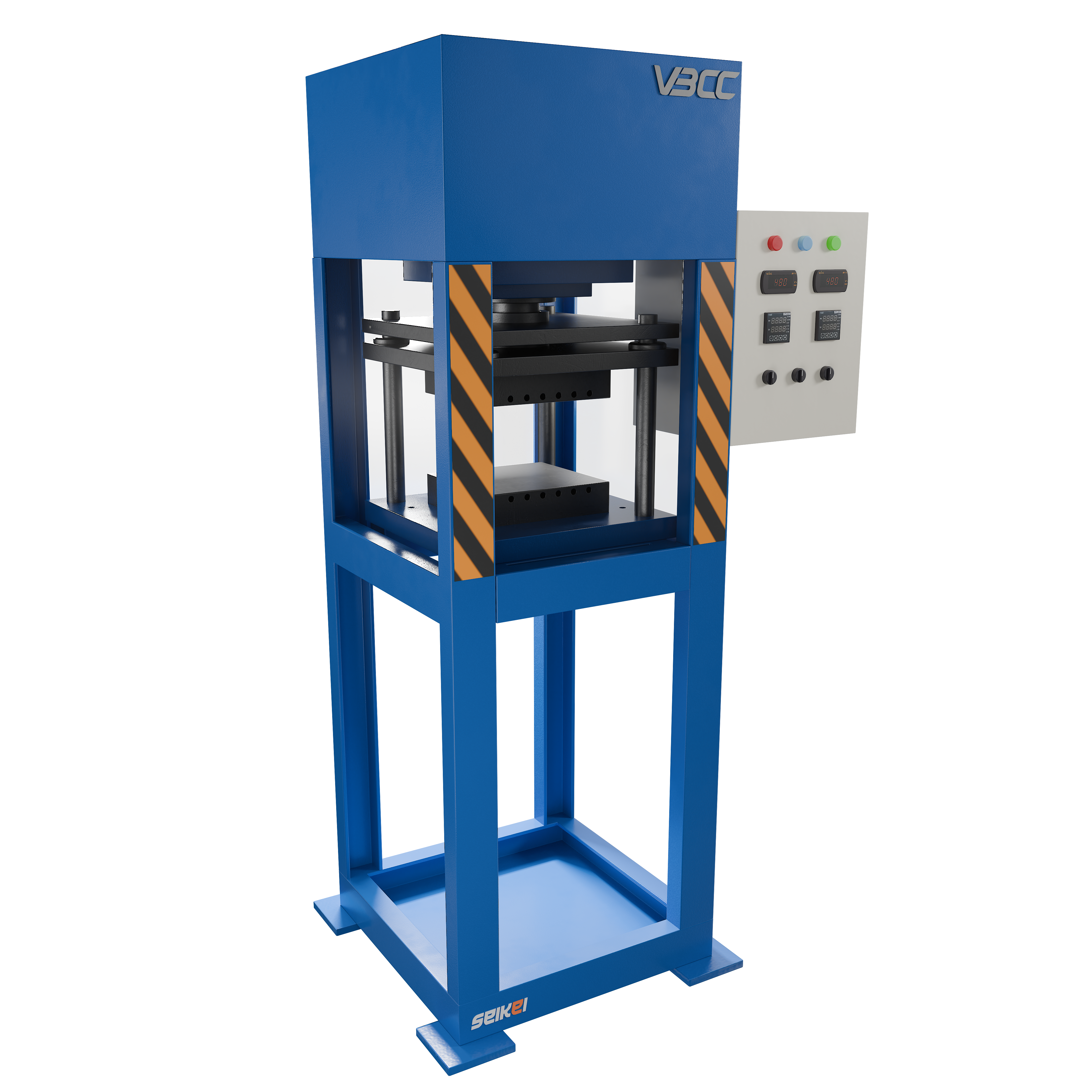 A 50-ton Automatic Hydraulic Press by VBCC, designed for high-performance material compression and industrial applications.