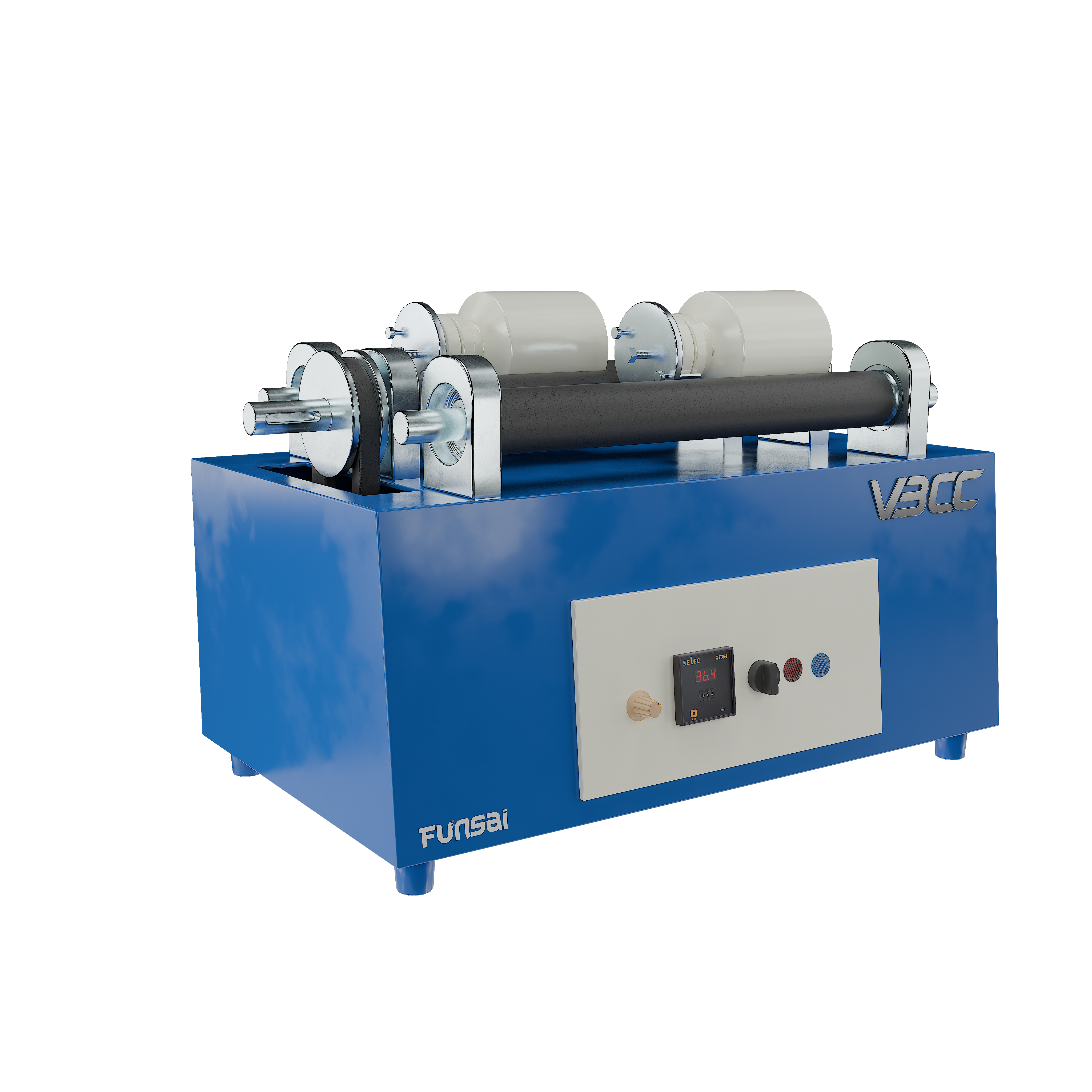 Image of VBCC High Temperature Table Top Jar Mills showcasing their compact design and functionality for laboratory use. Image of VBCC High Temperature Table Top Jar Mills showcasing their compact design and functionality for laboratory use.