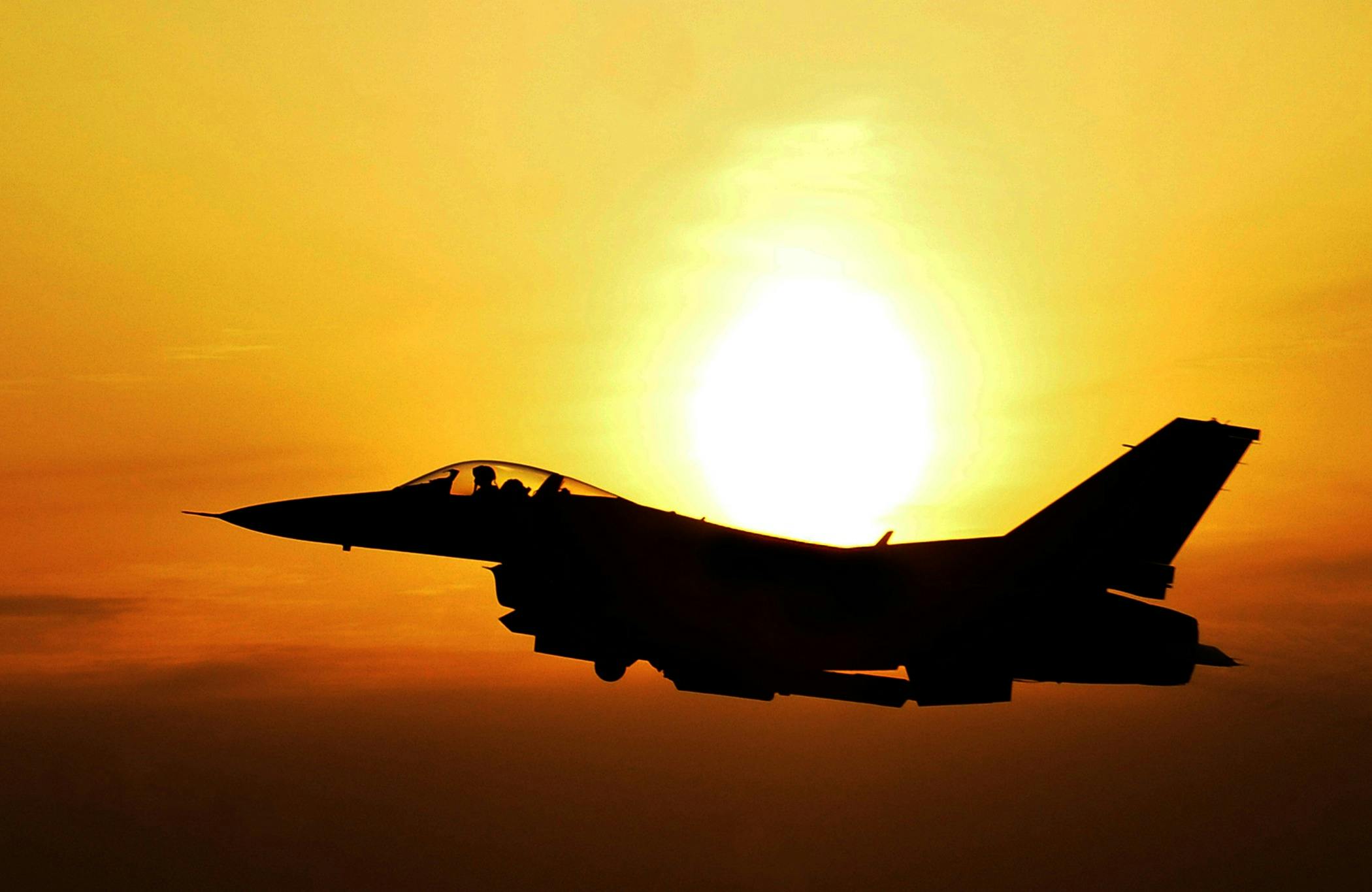 Image of a fighter jet that has utilized a vacuum hot press for producing advanced composites. Image of a fighter jet that has utilized a vacuum hot press for producing advanced composites.