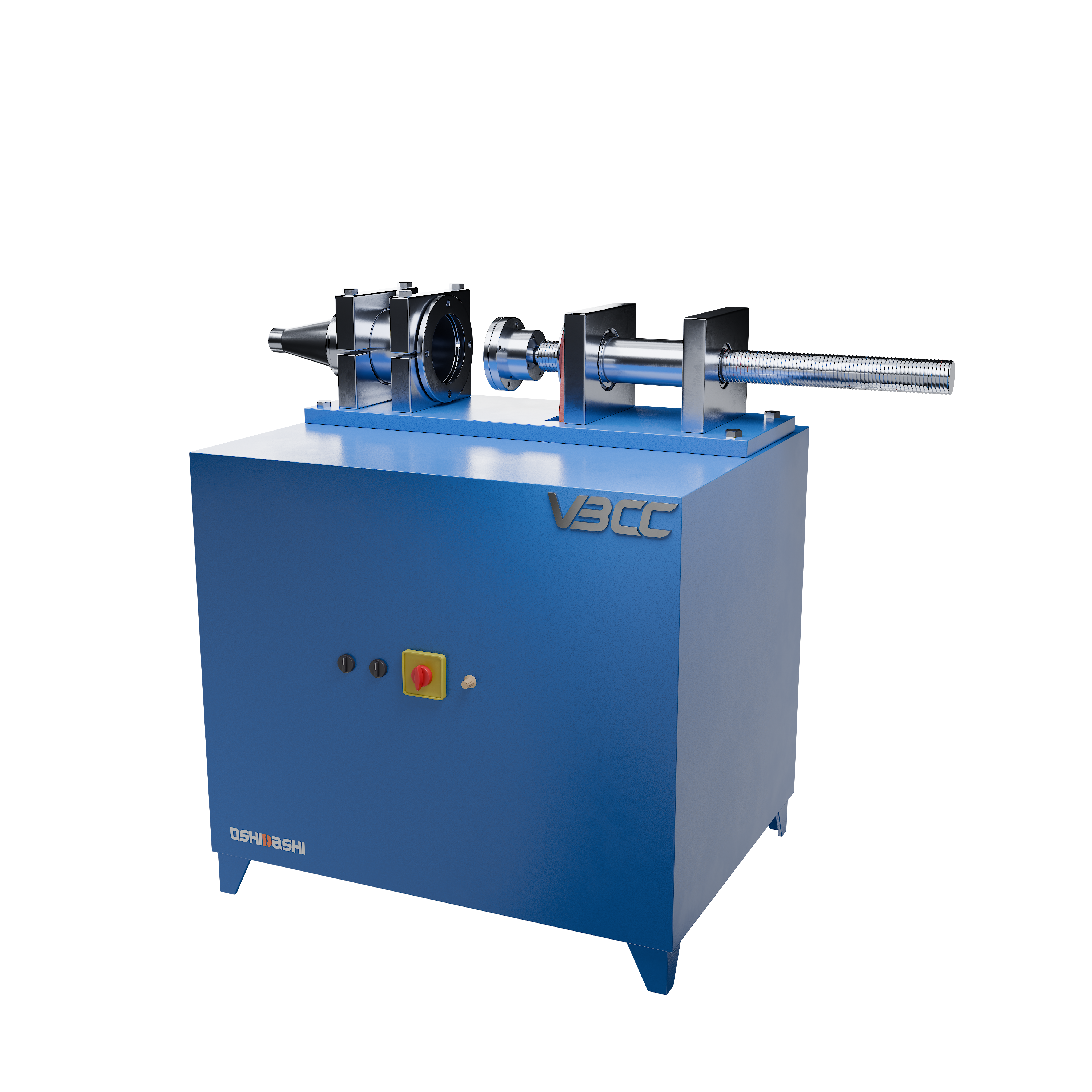 VBCC single-screw extruder, highlighting its design and main components for material processing. 