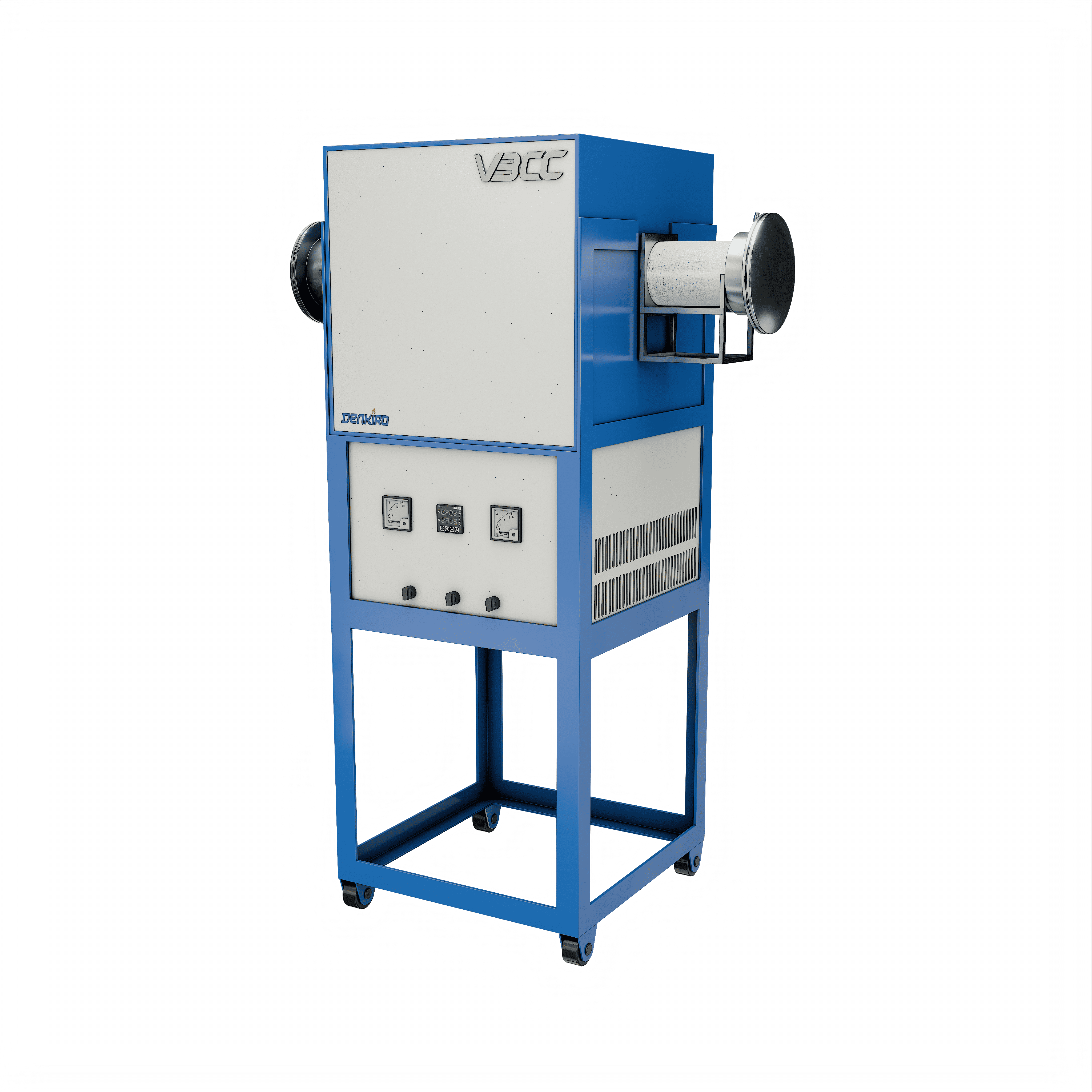 High-temperature Tubular Furnace by VBCC, featuring a durable design for industrial heating applications. High-temperature Tubular Furnace by VBCC, featuring a durable design for industrial heating applications.