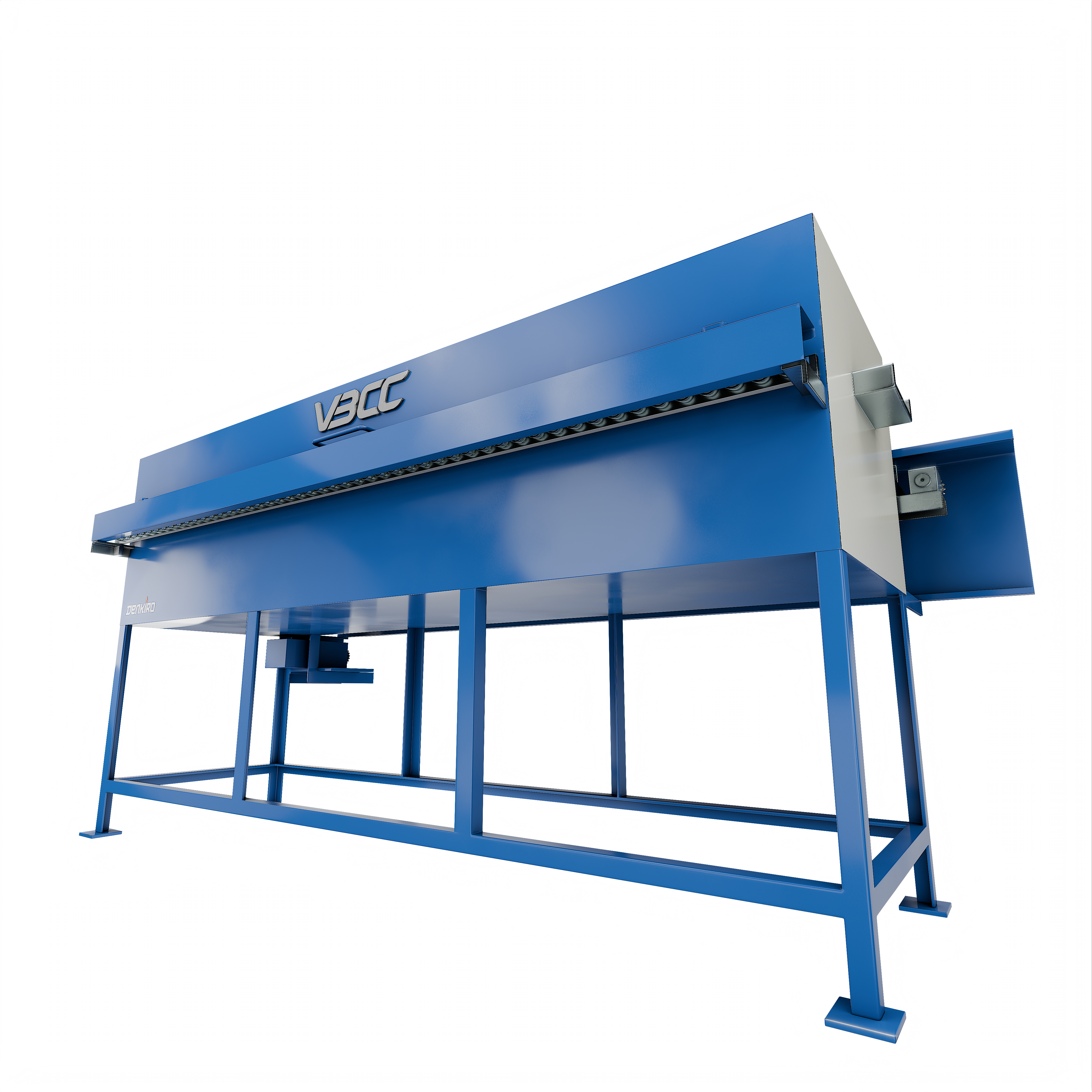 A Roller Hearth Furnace from VBCC High Temperature Instruments, illustrating its robust construction for high-temperature operations.