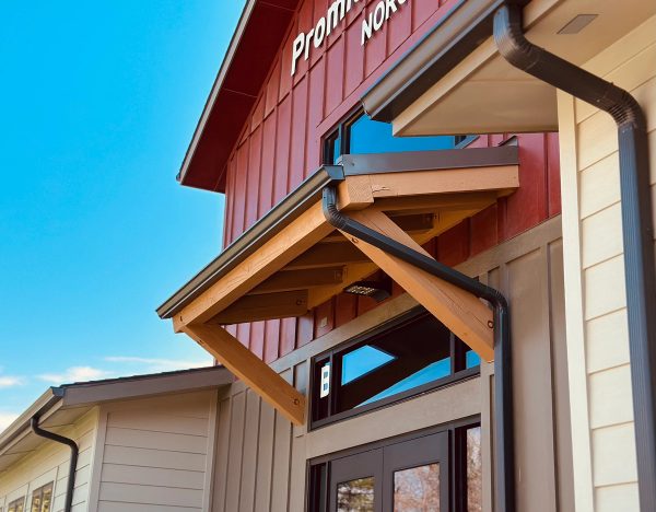 Gutters on commercial business