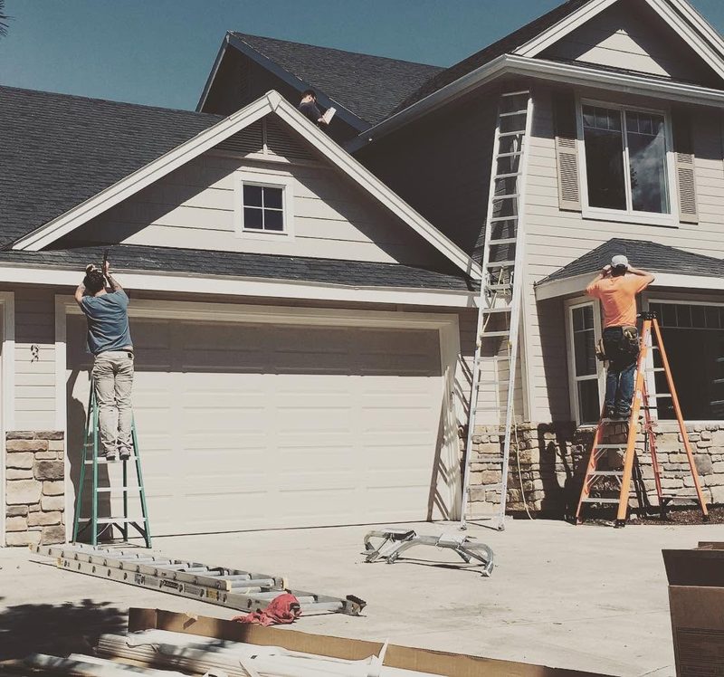 Gutters on home in Middleton, Idaho