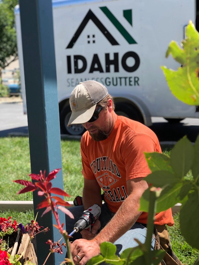 Ben working on Gutter in Caldwell, Idaho