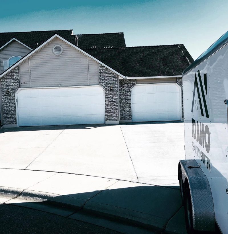 Gutters on home in Meridian, Idaho