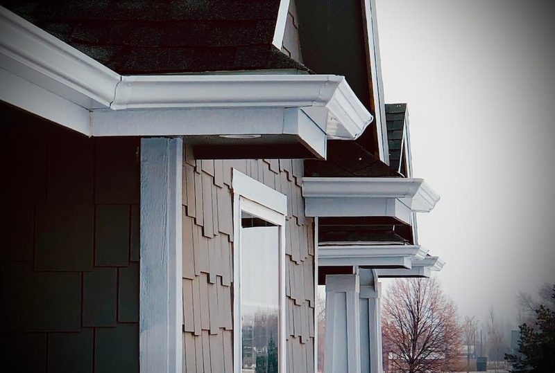 Gutters on a house in Boise, Idaho