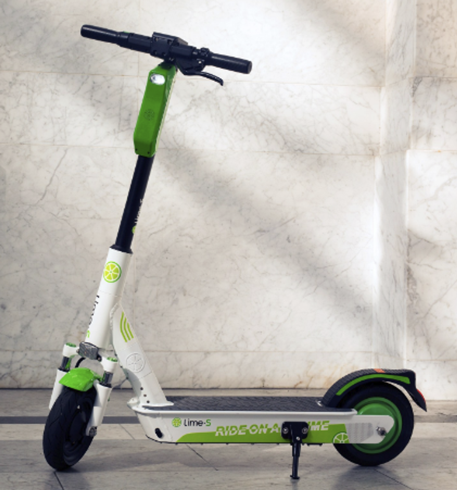 Lime electric scooters