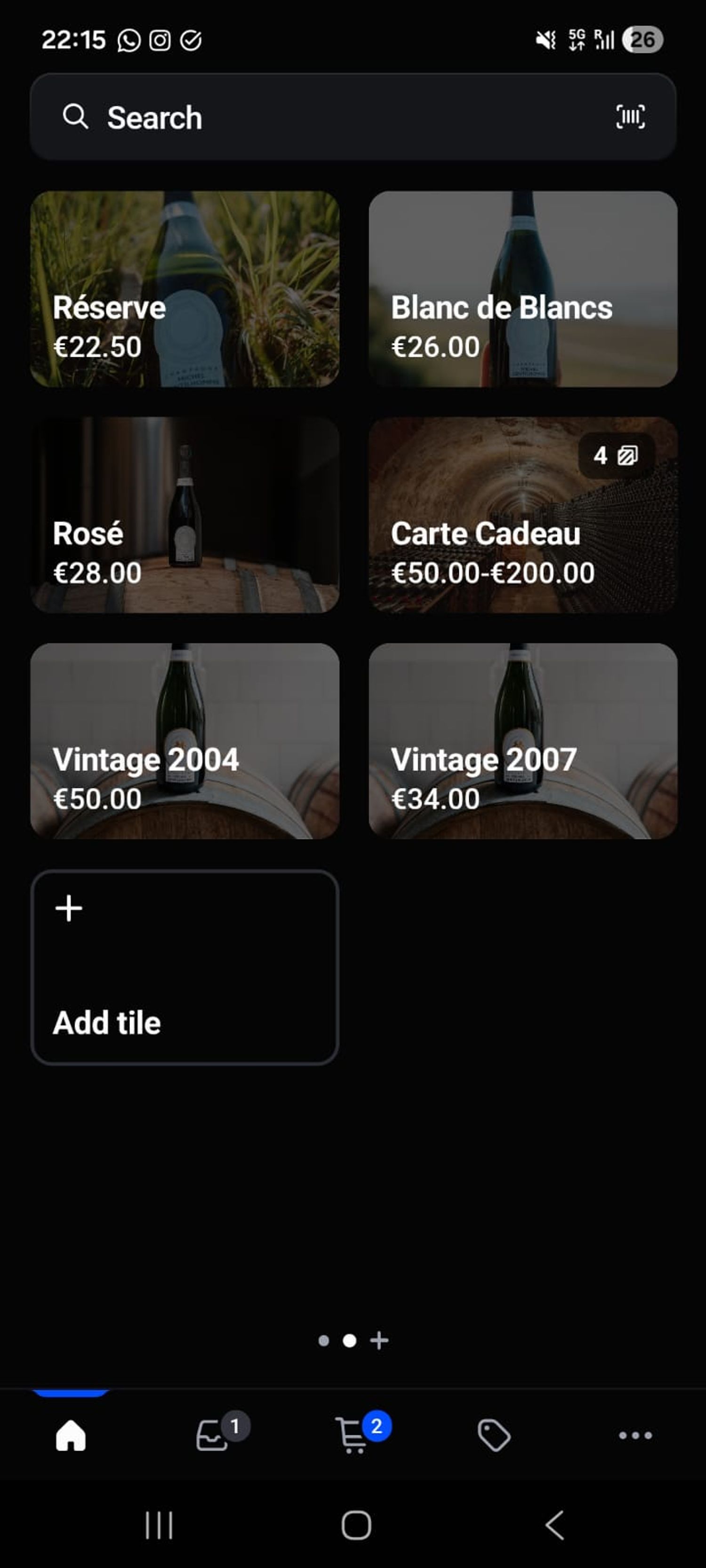 Encaissement mobile au caveau