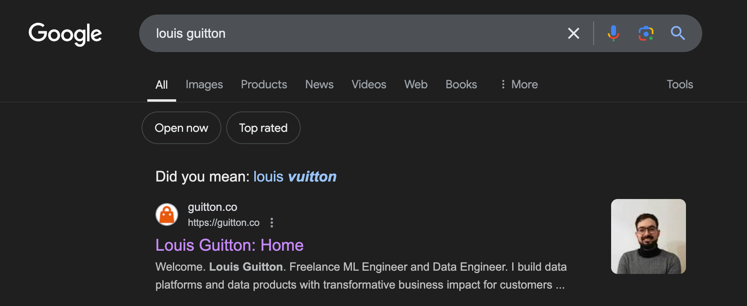 Did you mean Louis Vuitton?