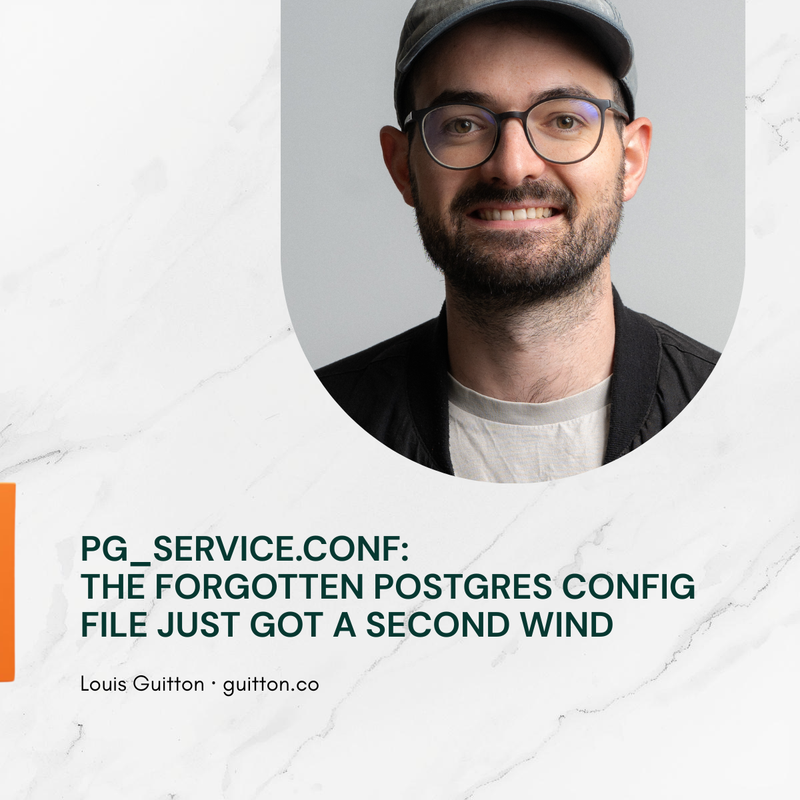pg_service.conf: Named connection profiles for PostgreSQL