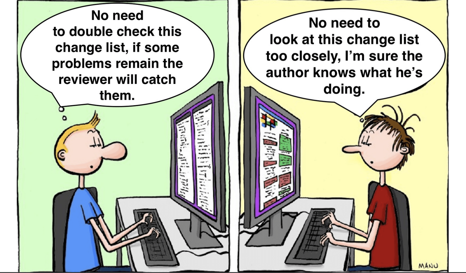 Code Review can turn into a weird Ping-Pong game