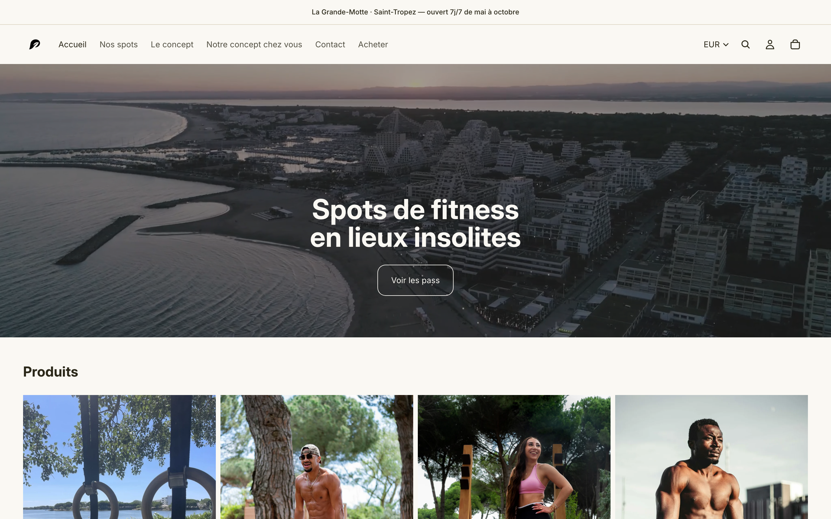 The Sunset Fitness storefront