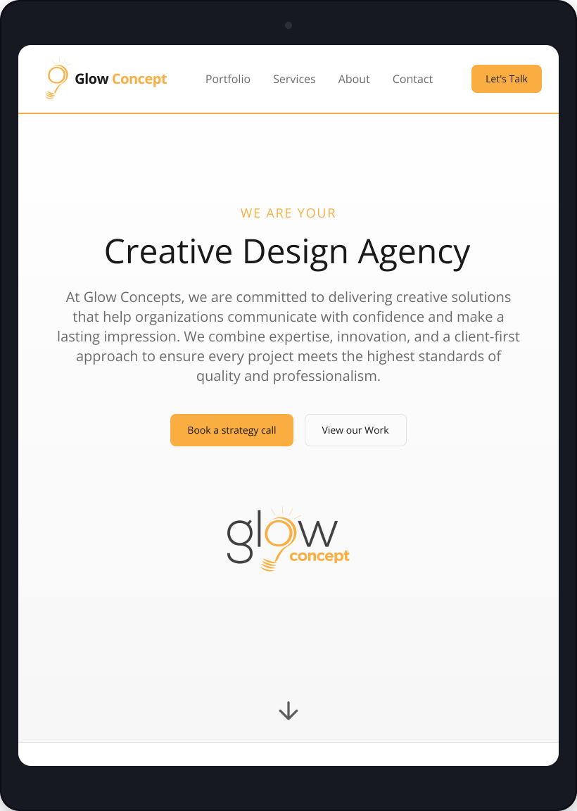 GlowConcept Website image 4