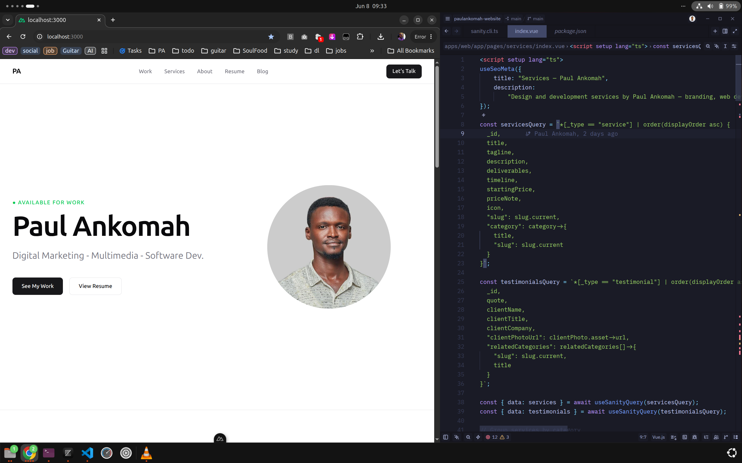 Building My Portfolio Website
