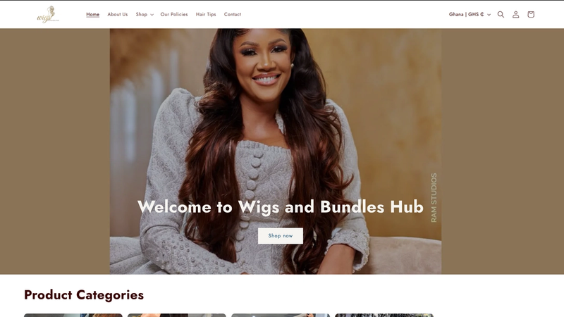 wigs & bundles Website
