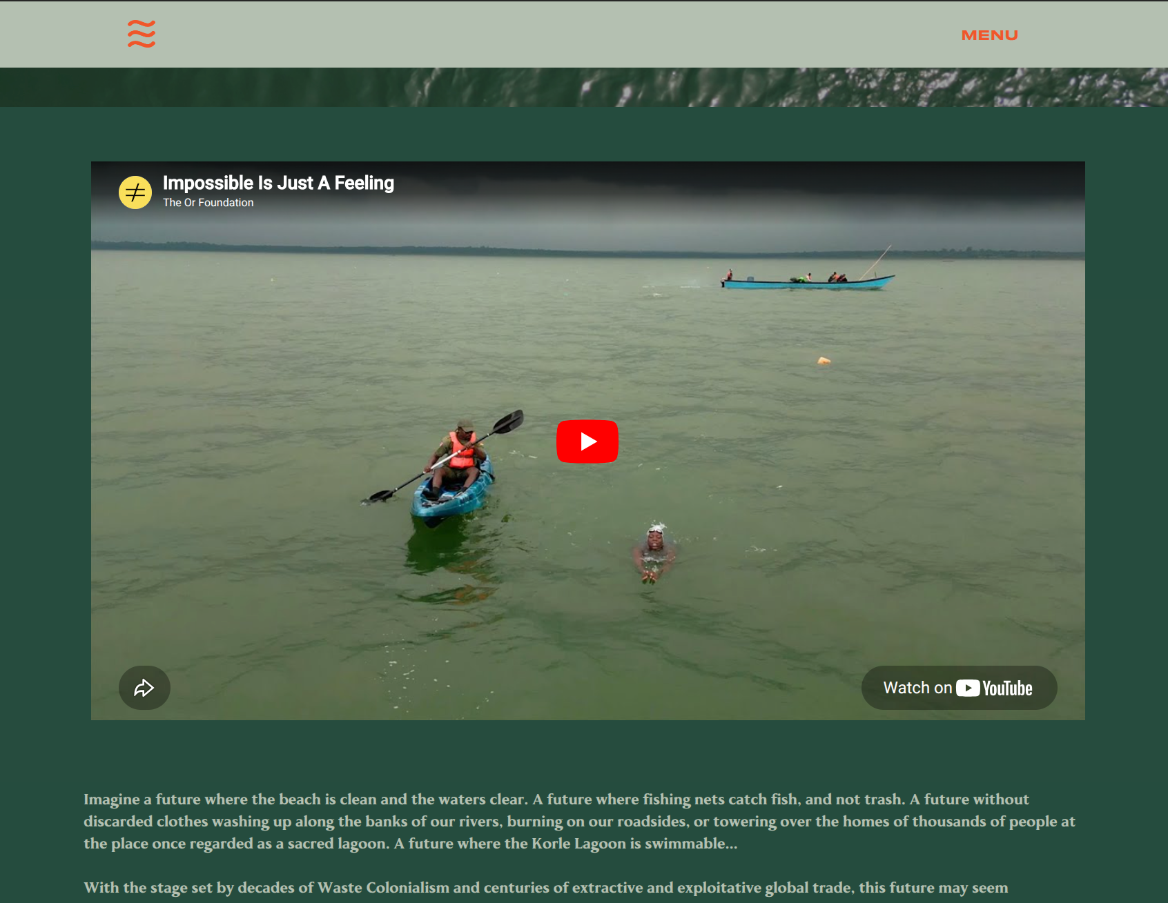 Agbetsi Living Water Website image 1