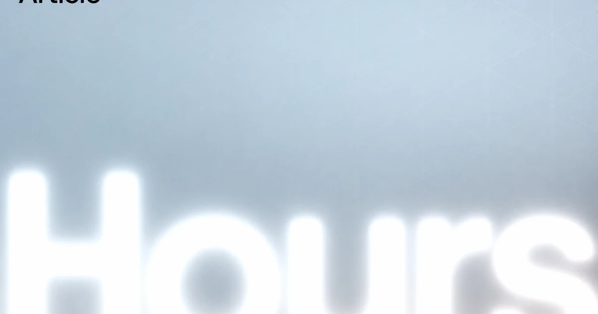 Glowing Hours typography on a soft blue-gray grid background