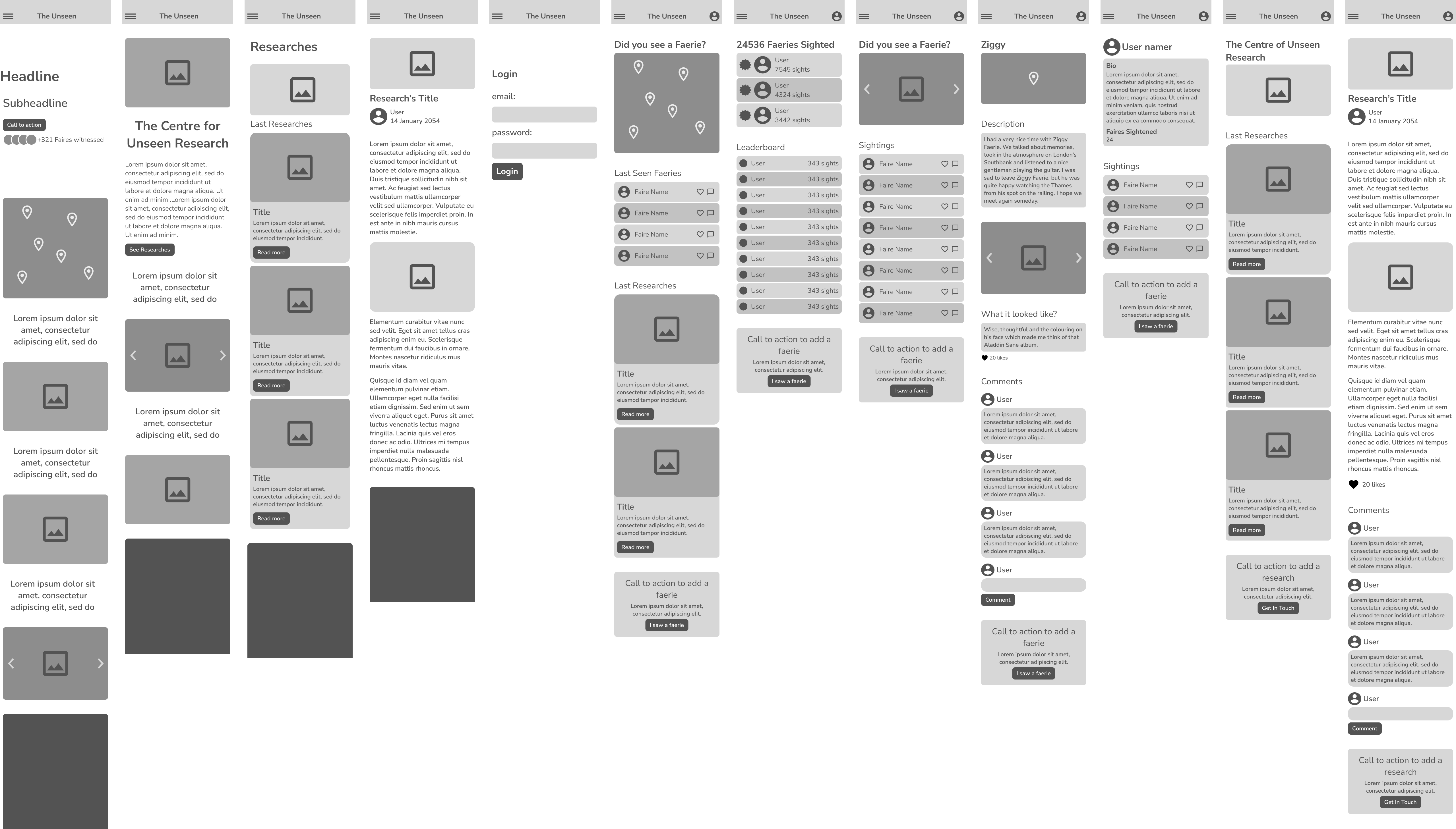 The Unseen wireframe