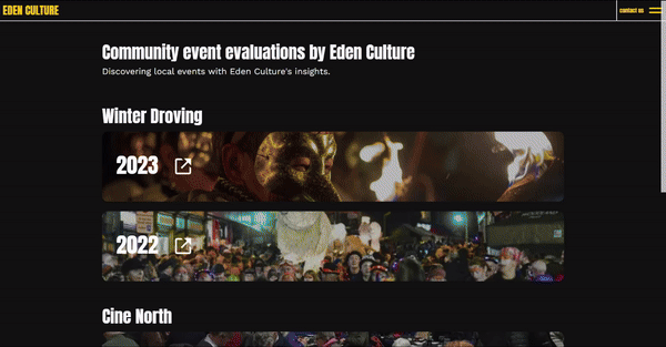 Eden Culture website