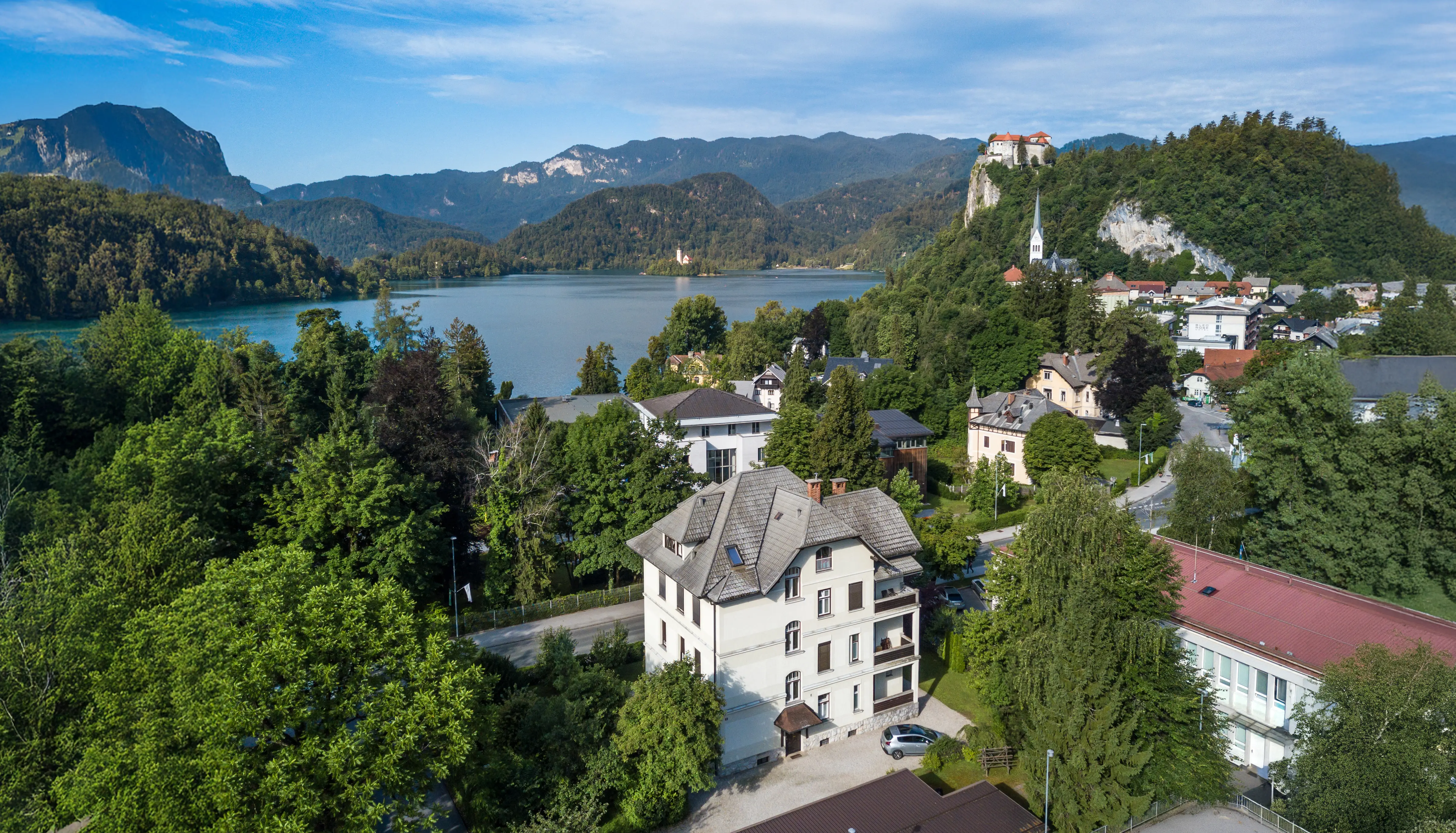 aerial view from vila josephine