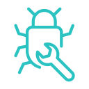 An icon of interconnected circles