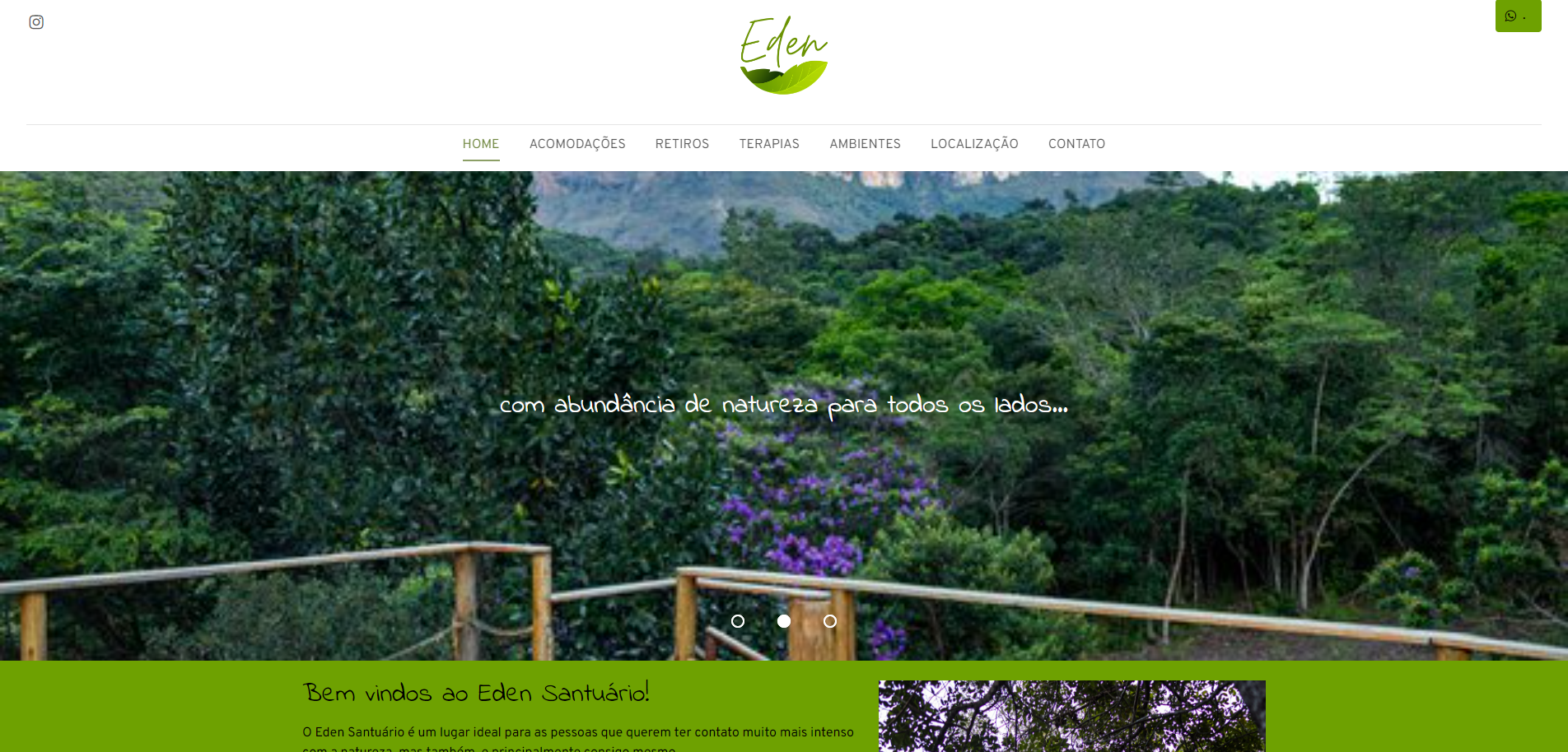 Eden Sanctuary old website