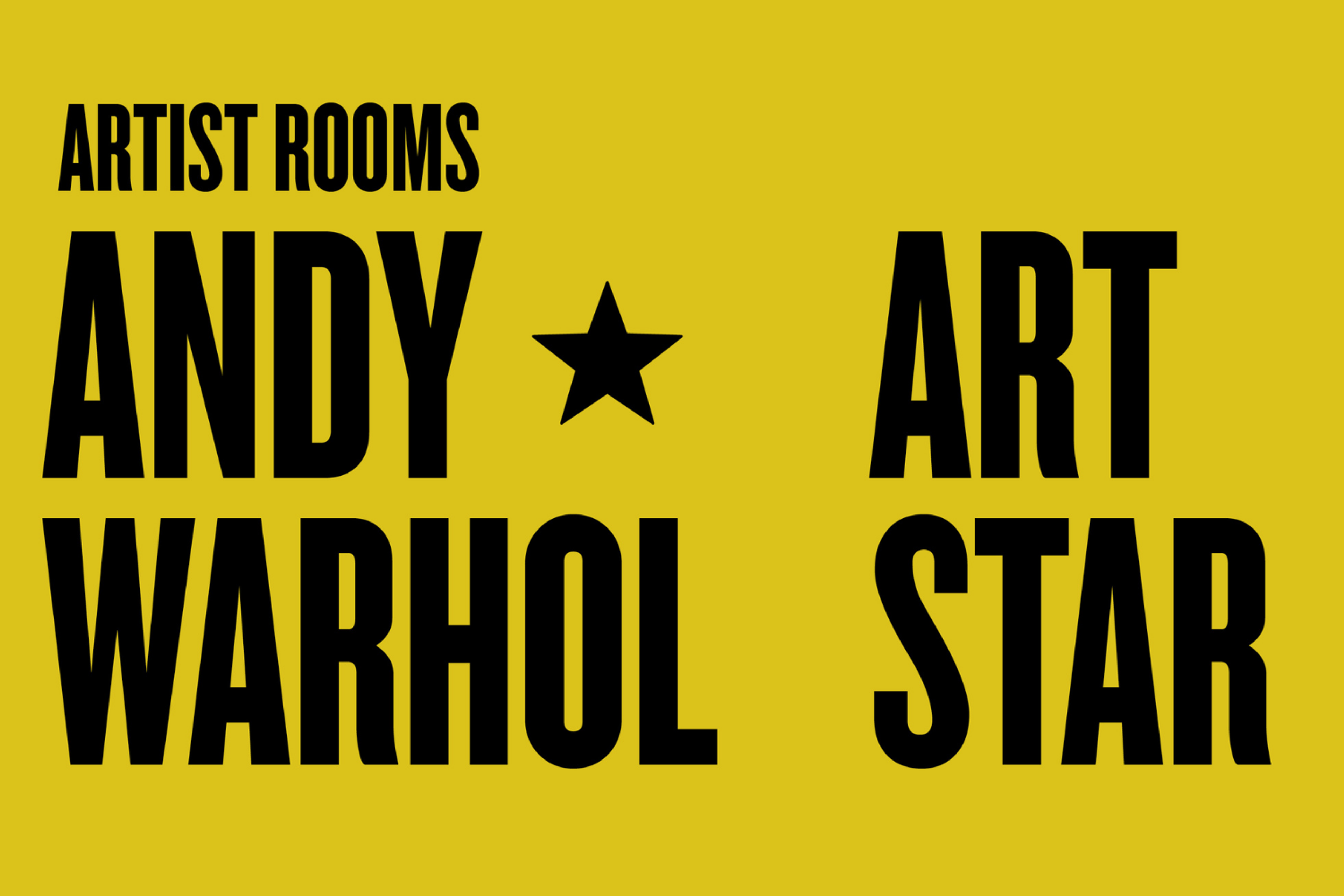 Andy Warhol Art Star exhibition logo