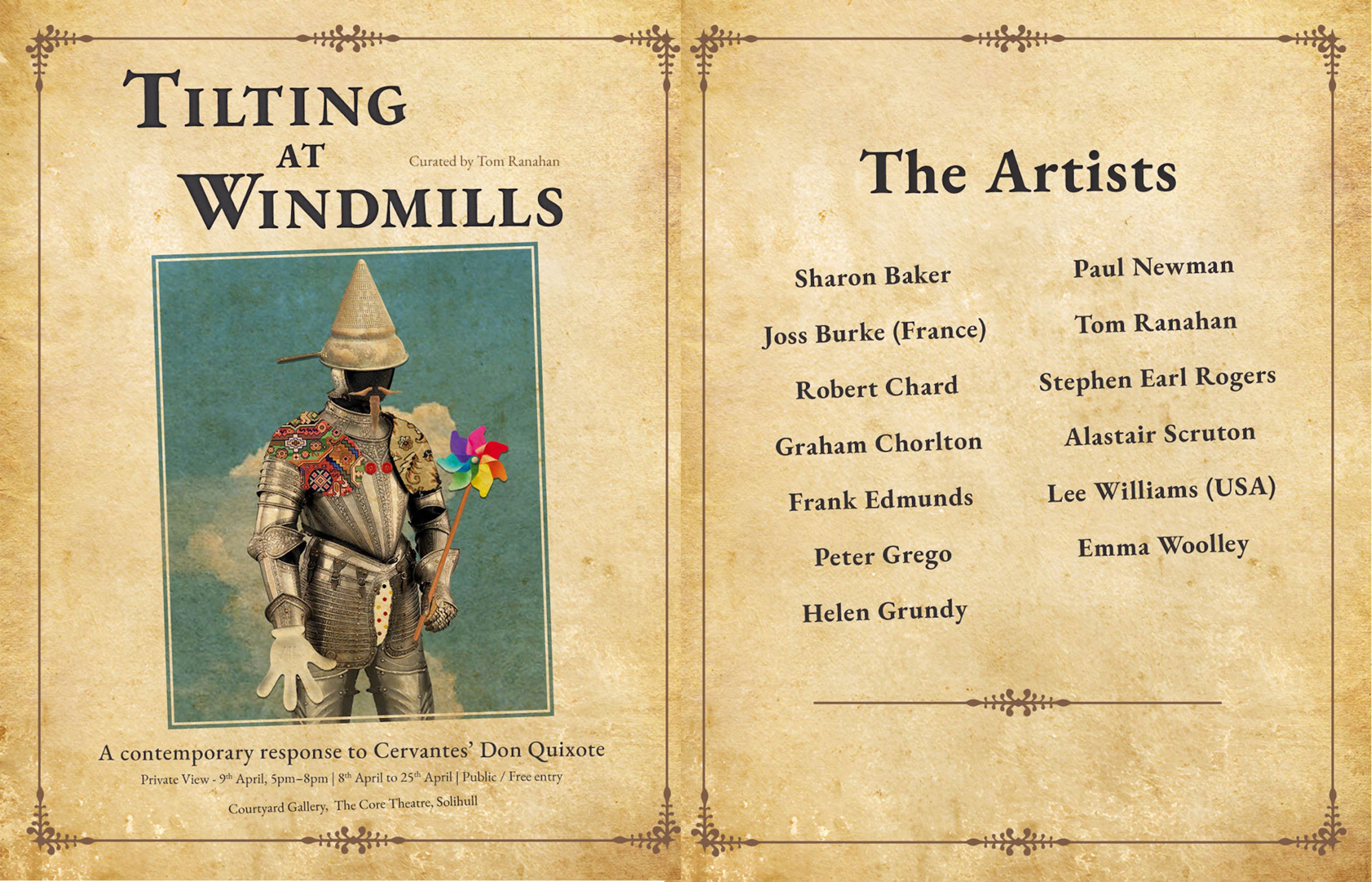 Tilting at Windmills, artwork Helen Grundy, design Emma Woolley