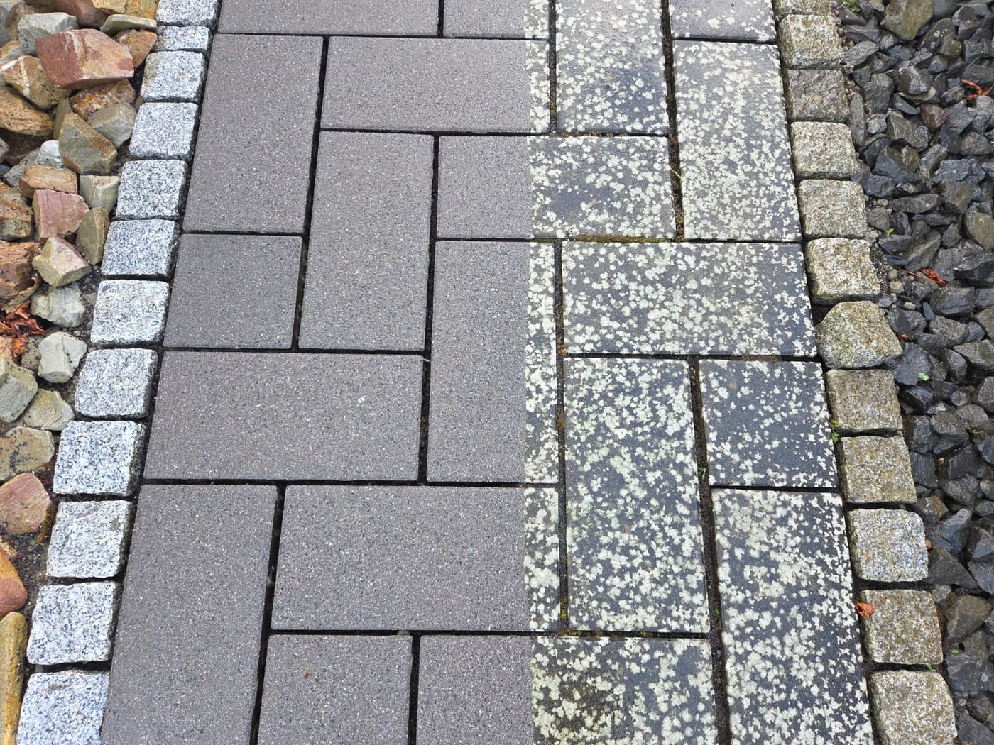 Vorher → Nachher: Auffahrt