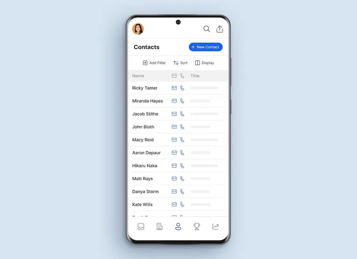 Close Android App - Lead and Contact Search