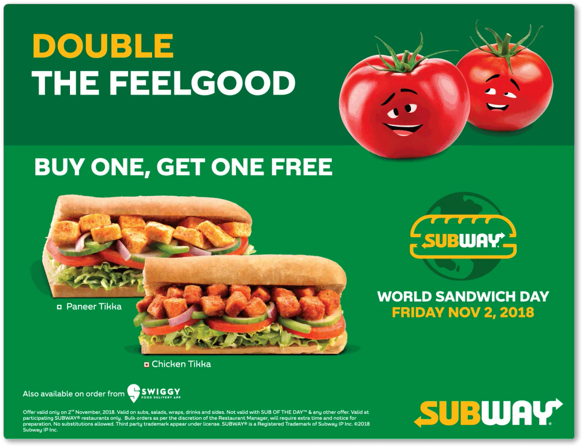 Sales Promotion Example Subway