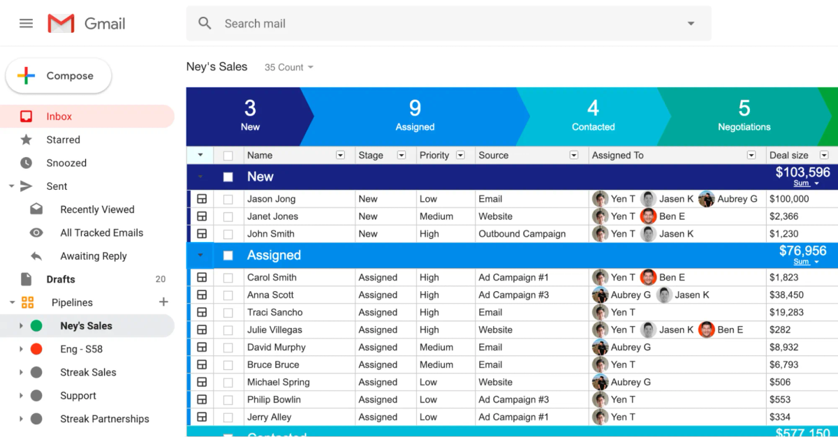 streak dash hubspot CRM alternative