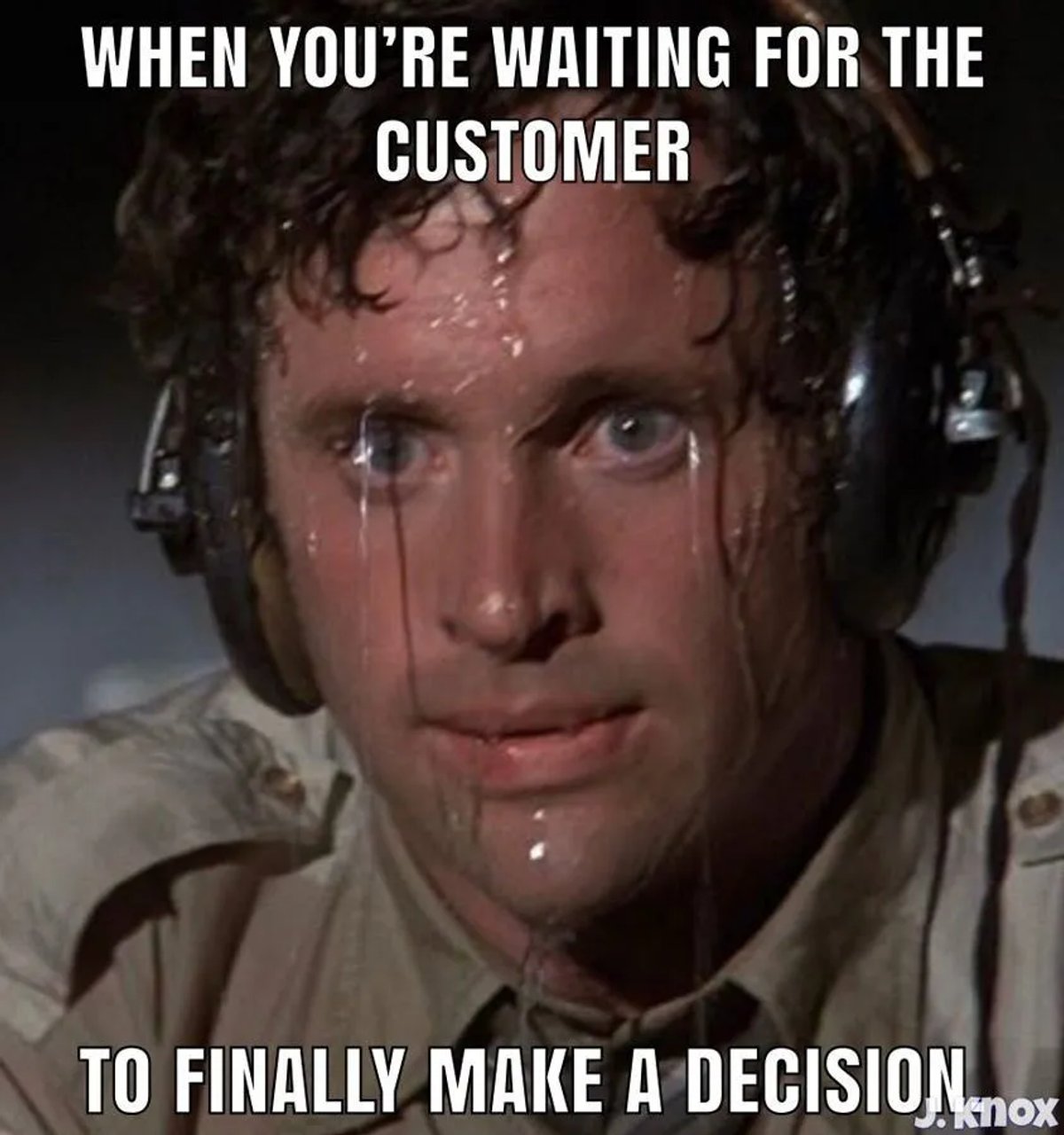 sales meme waiting