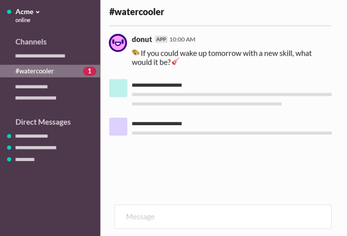 Create a fun remote sales watercooler with Donut