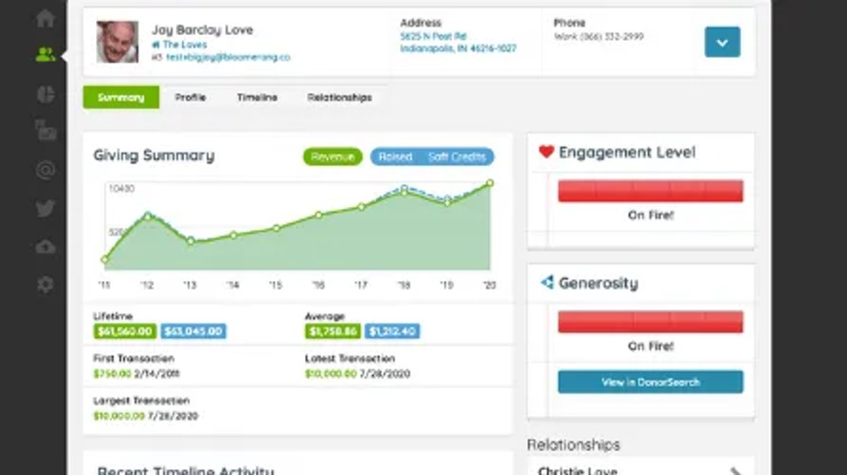 Bloomerang CRM for Nonprofits