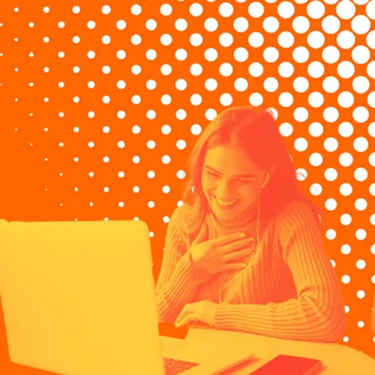 video prospecting image of woman at a computer