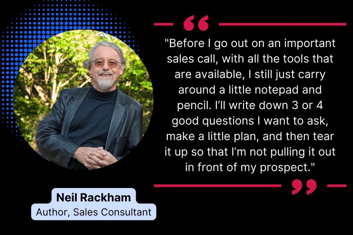 Neil Rackham Sales Advice