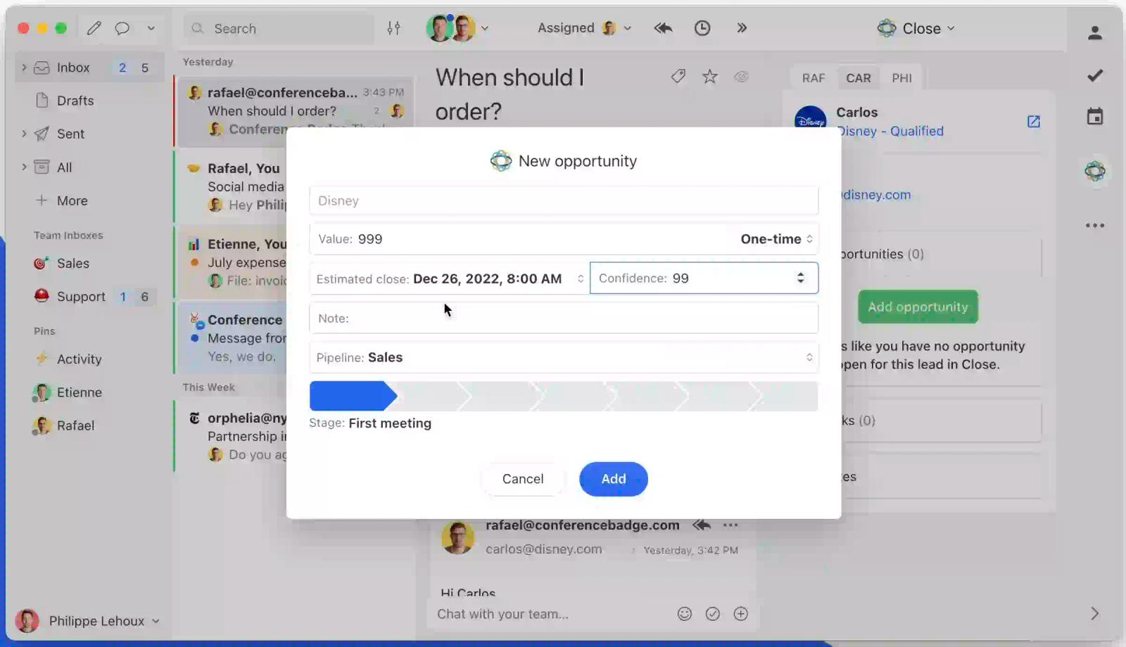 Missive screenshot