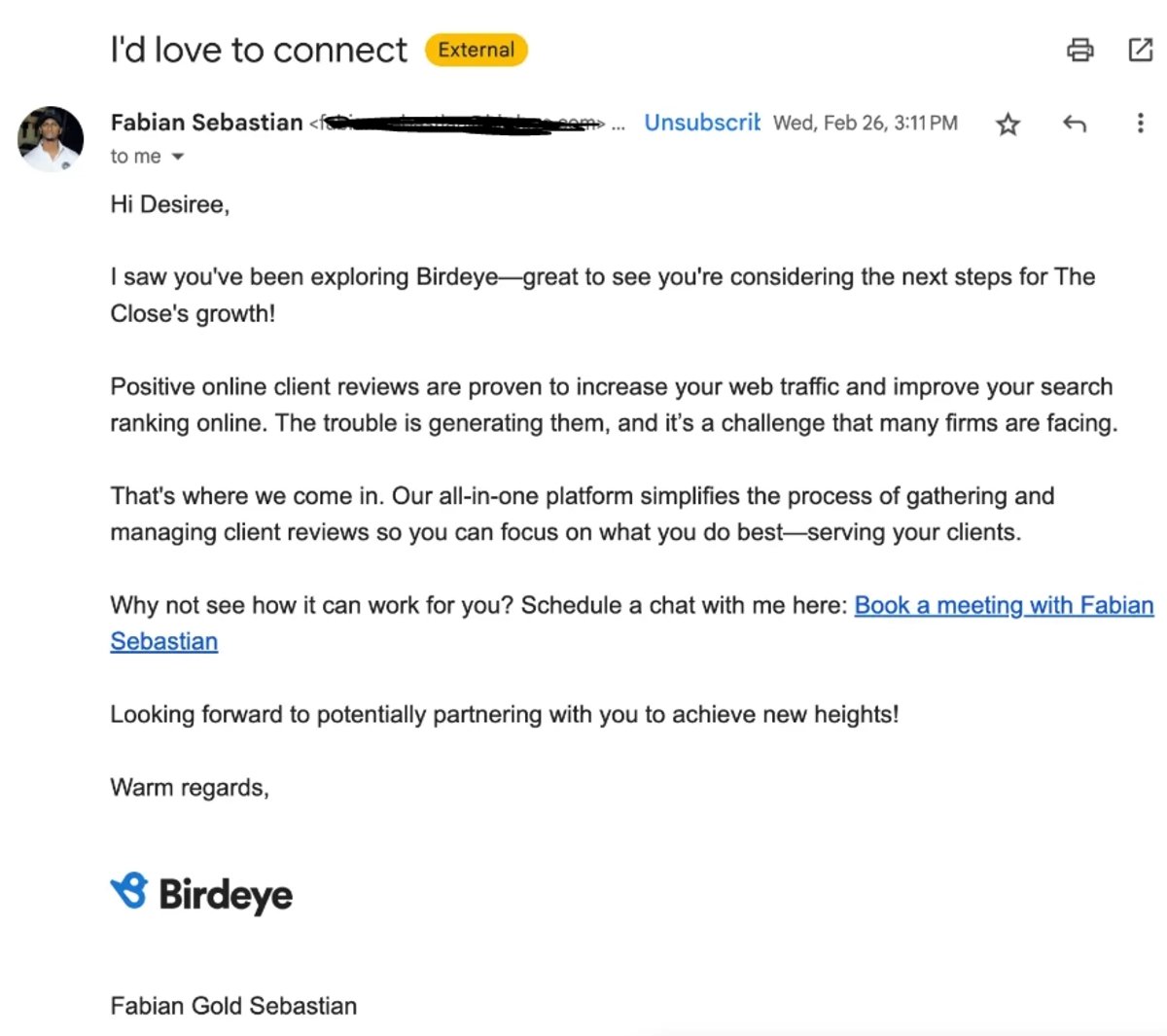 Close Test on How Fast B2B Companies are - screenshot