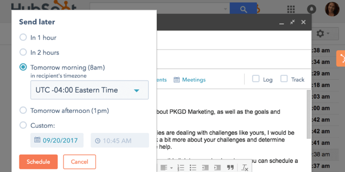 sales prospecting tools Hubspot