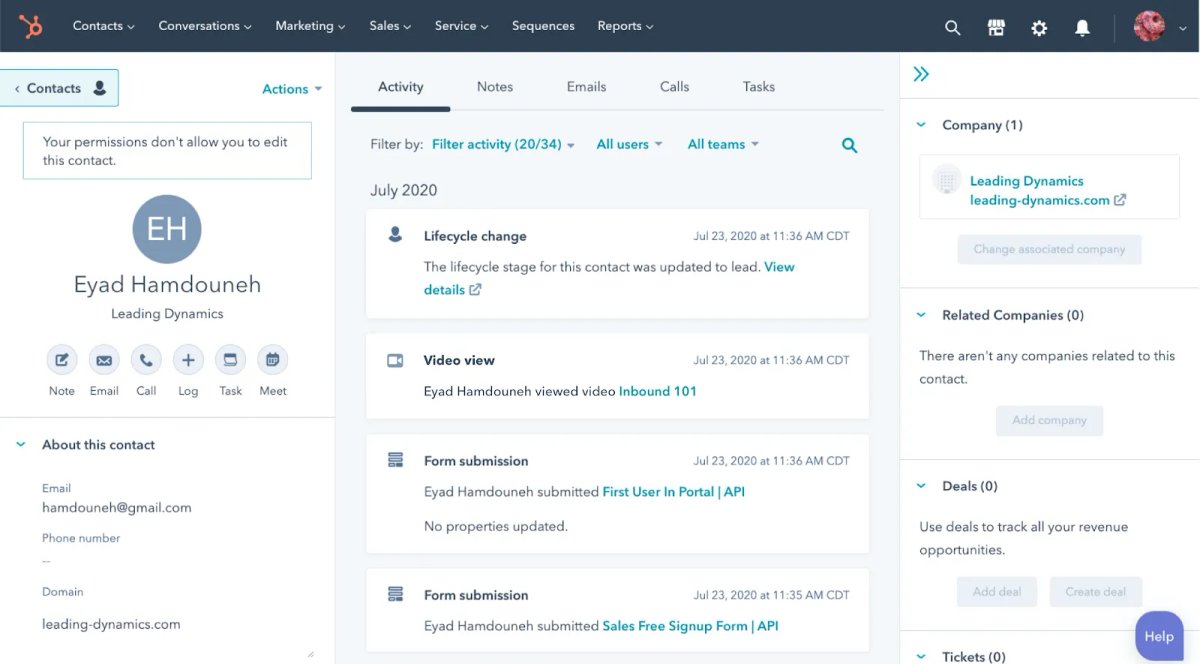 Hubspot crm for accountants