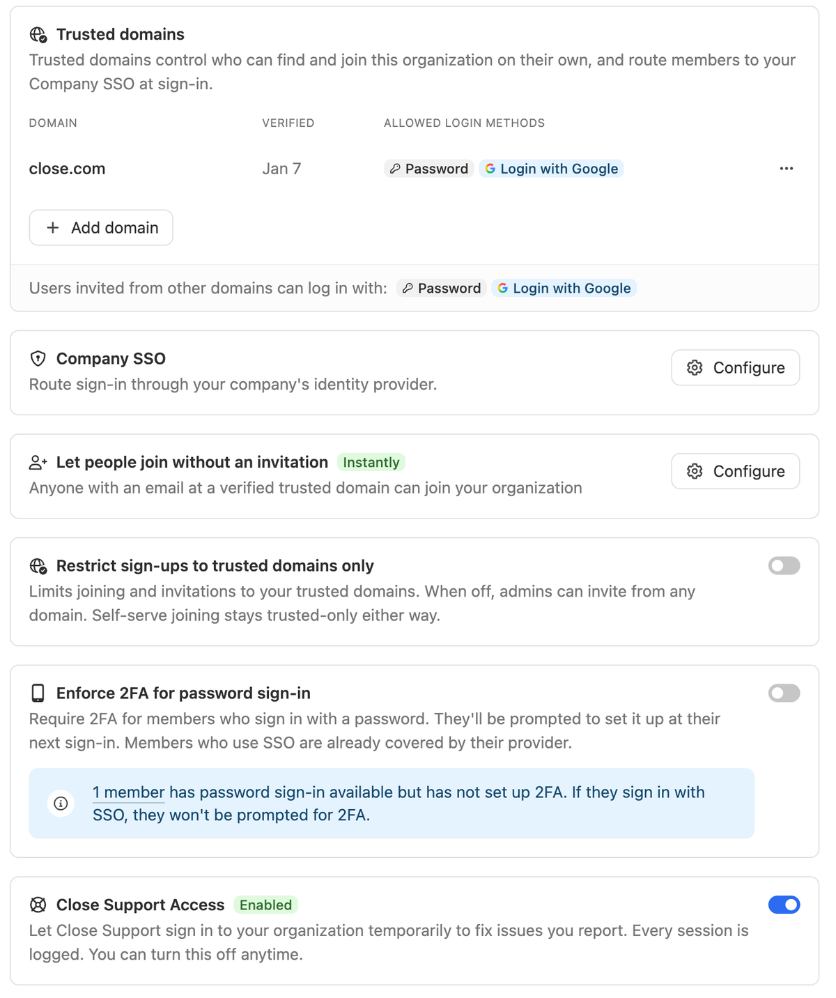 New and Updated Security Features