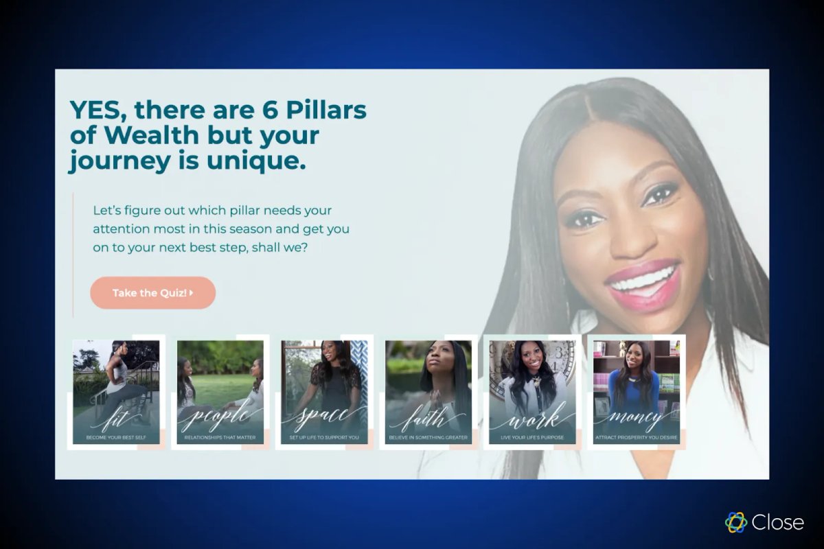 Example: Pillars Quiz from Patrice Washington of Redefining Wealth