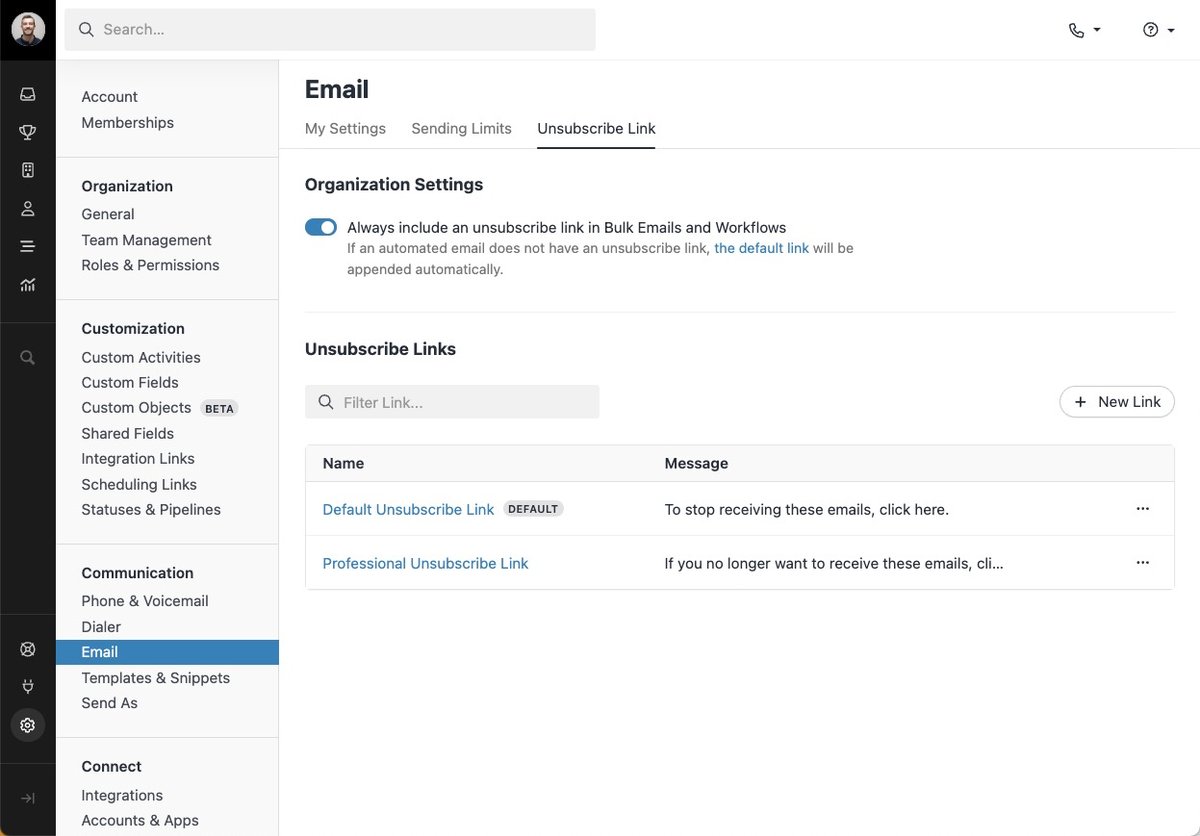 Email Unsubscribe V2