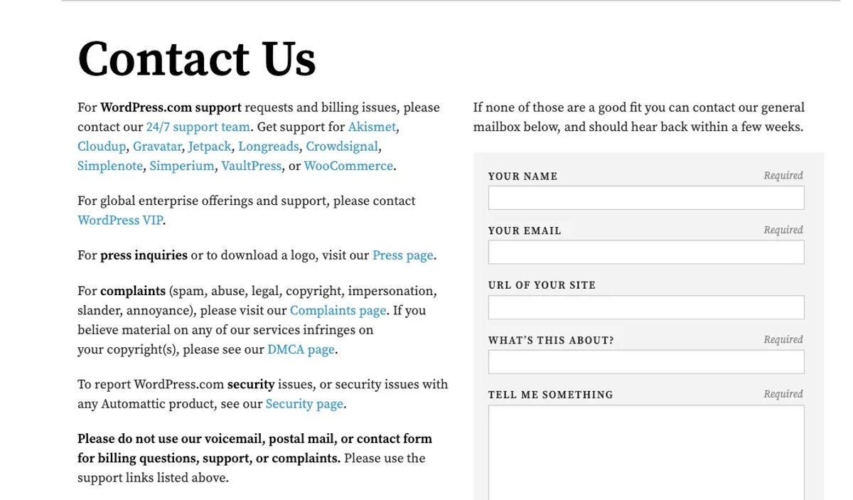 contact page example find email guide