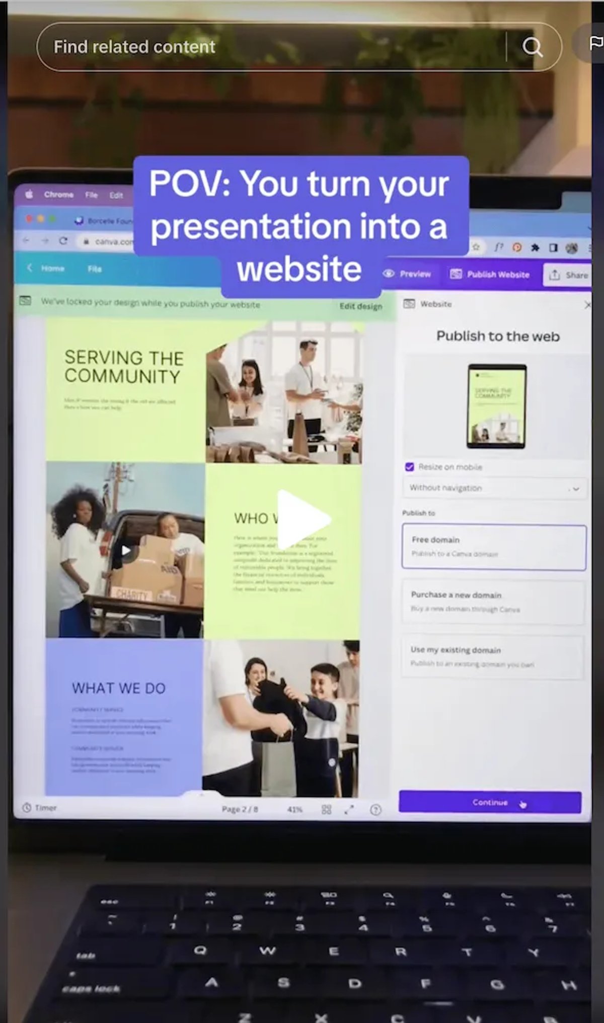 Canva TikTok customer acquisition example