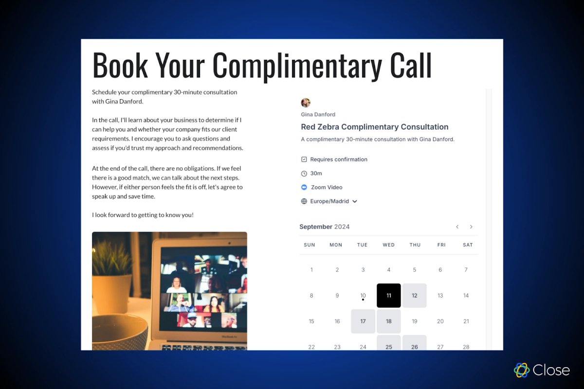 Example: Complimentary Call from Red Zebra Coaching